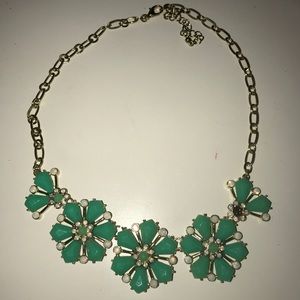 Mint green statement necklace